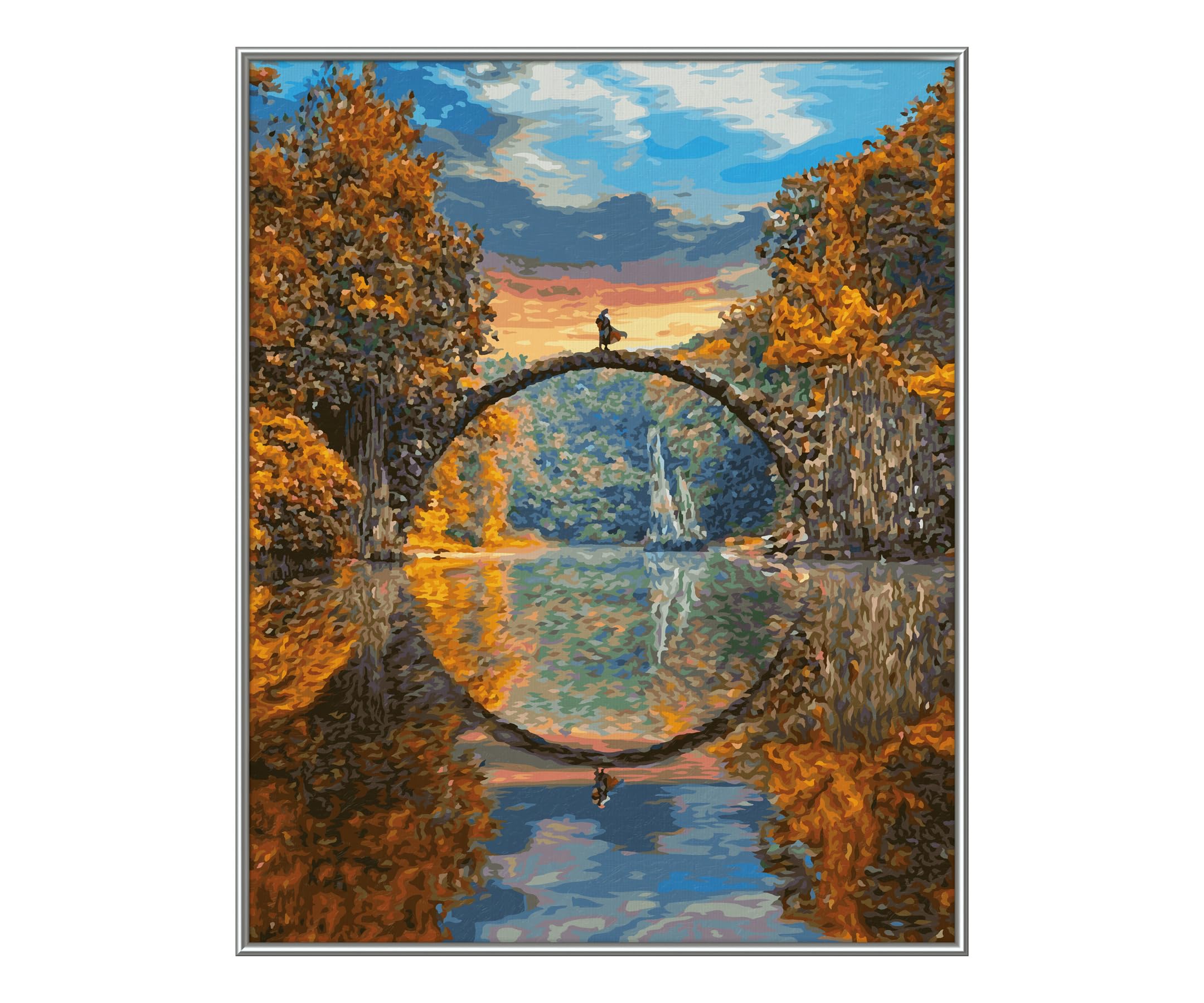 Schipper Mnz - Teufelsbrücke Am Rakotzsee - Magische Landschaft Zum Selbermalen 609130898 Bogen, Kunst, Malerei, Szenerie, Wasser
