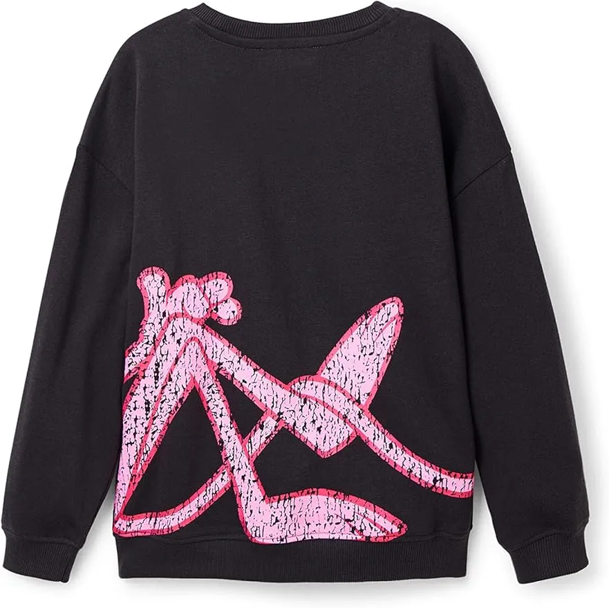 Desigual Mädchen Pullover - Schwarz mit Pink-Panther-Motiv 22WGSK172006 GR. M Desigual Mädchen Pullover - Schwarz mit Pink-Panther-Motiv 22WGSK172006 GR. M