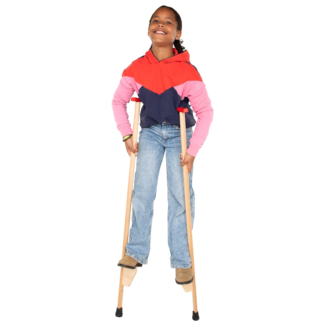 goki Holzstelzen - 103 cm, Laufspaß für kleine „Riesen“ ab 5 Jahren goki Holzstelzen - 103 cm, Laufspaß für kleine „Riesen“ ab 5 Jahren