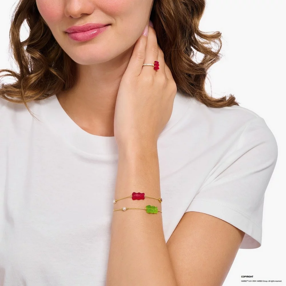 Thomas Sabo Armband Haribo Mit Stein Länge 19 Cm Grün Gold A2151-445-6-L19V Thomas Sabo Armband Haribo Mit Stein Länge 19 Cm Grün Gold A2151-445-6-L19V