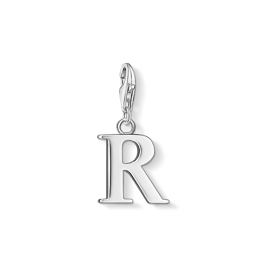 Thomas, Sabo, Anhänger, Charm-Club, Buchstabe, R, Silber, Zubehor, Ohrring, Schmuck