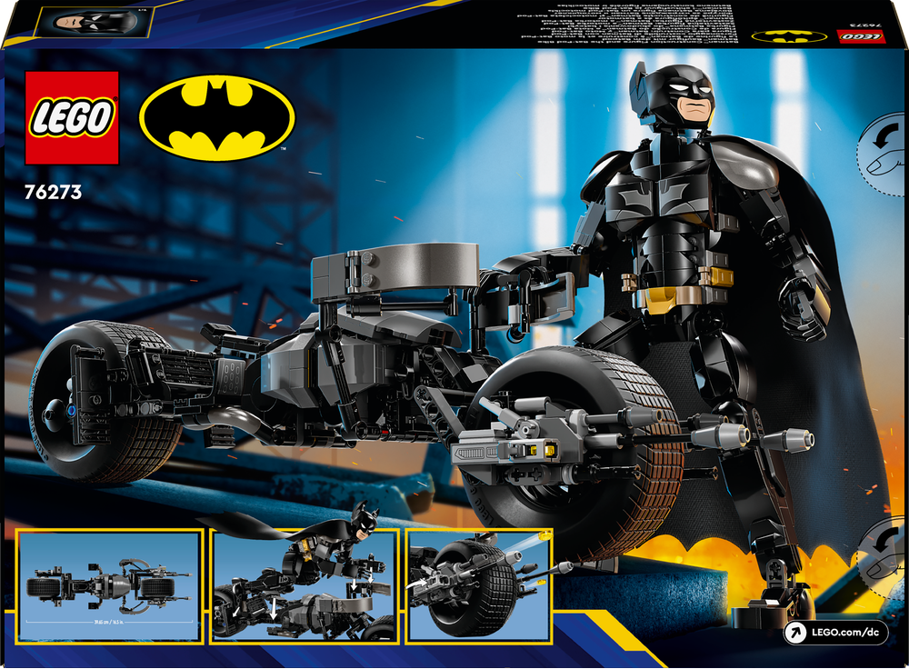 LEGO® DC Batman™ Baufigur mit dem Batpod 76273 Maschine, Rad, Person