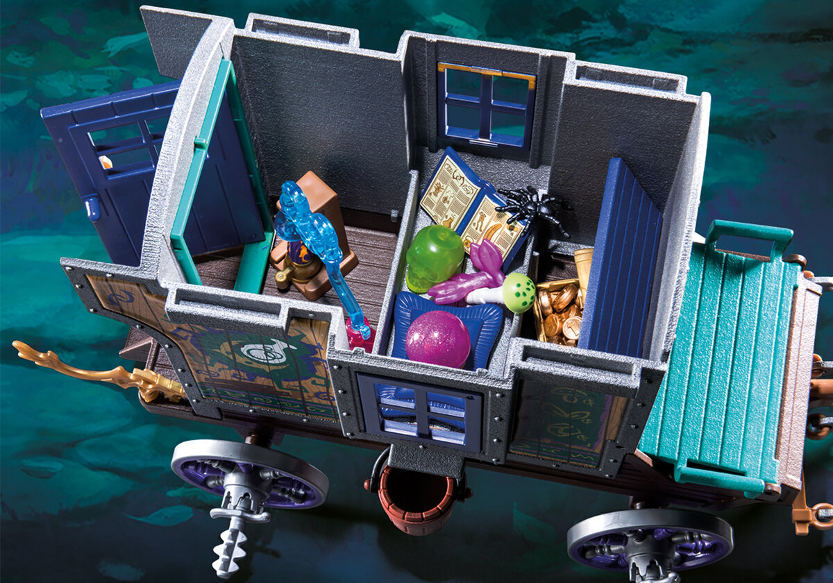 PLAYMOBIL 70903 Violet Vale - Händlerkutsche Maschine, Rad, Auto, Transport, Fahrzeug