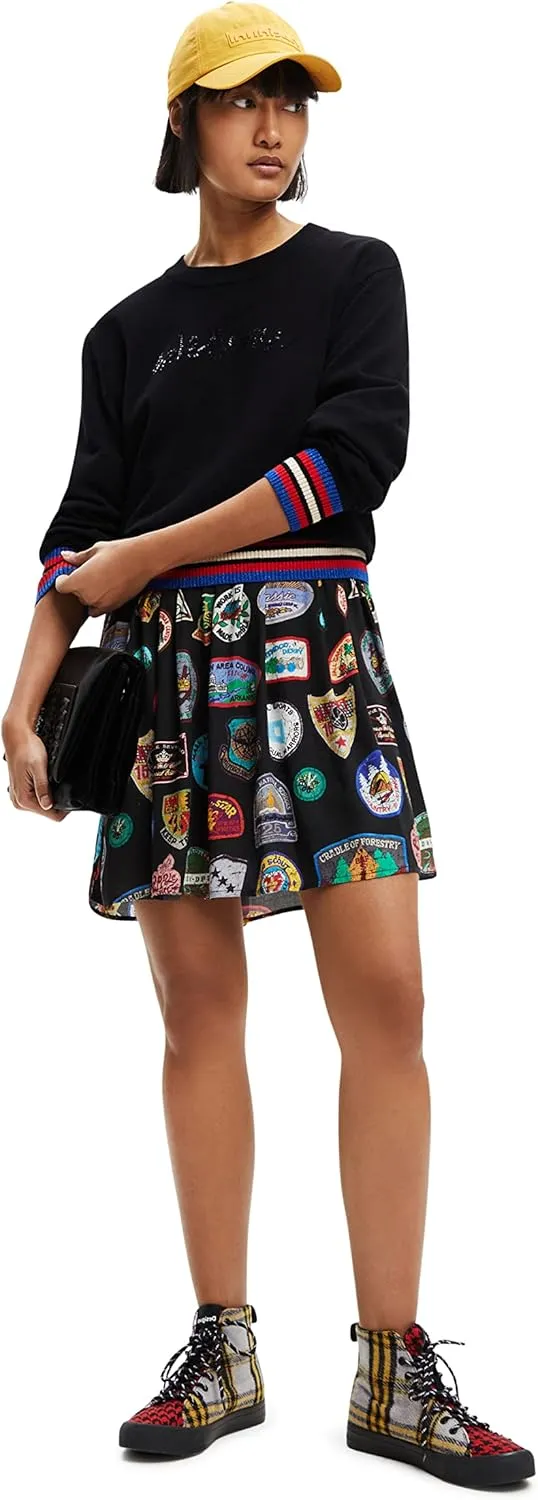 Desigual Damen Pullover - Strickpullover mit Glitzerdetails 22WWJF152000 GR. XXL Desigual Damen Pullover - Strickpullover mit Glitzerdetails 22WWJF152000 GR. XXL