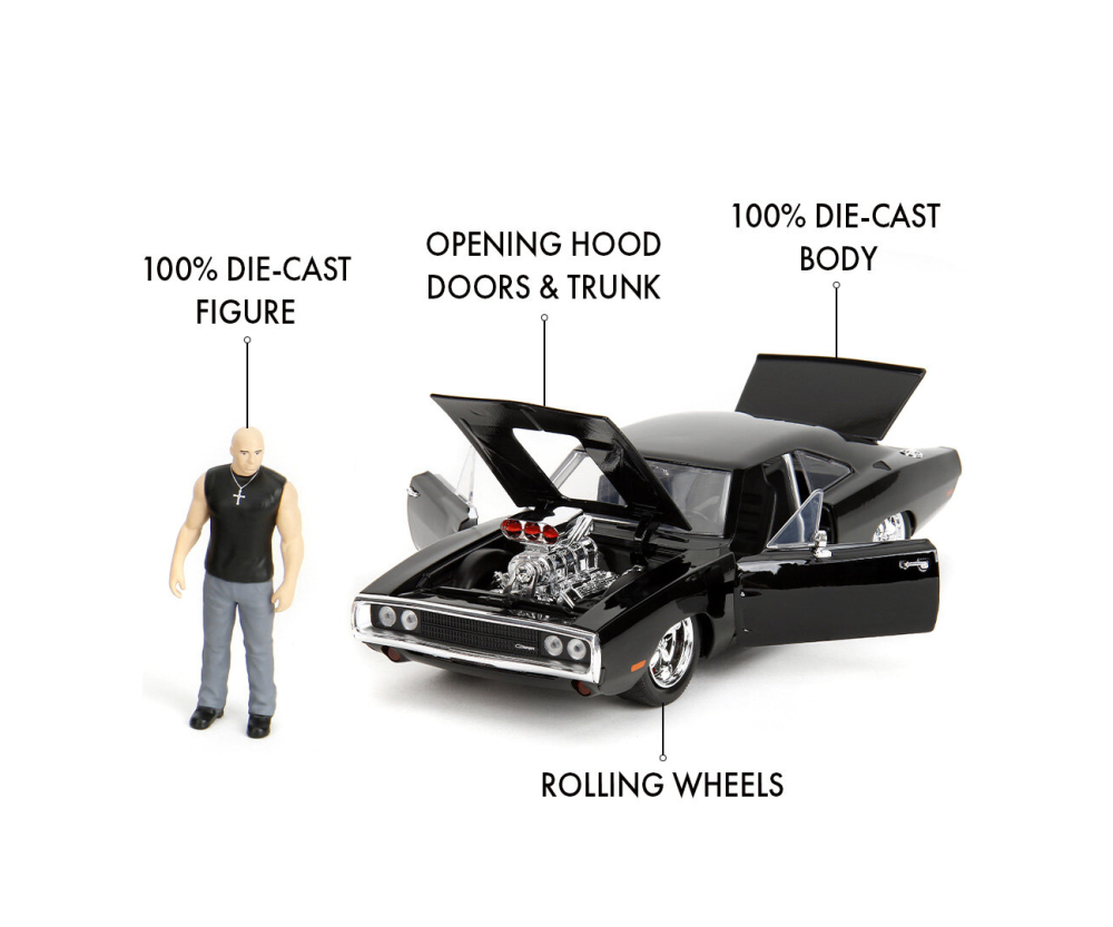 Jada Fast&Furious 1970 Dodge Charger+Fig.1:24