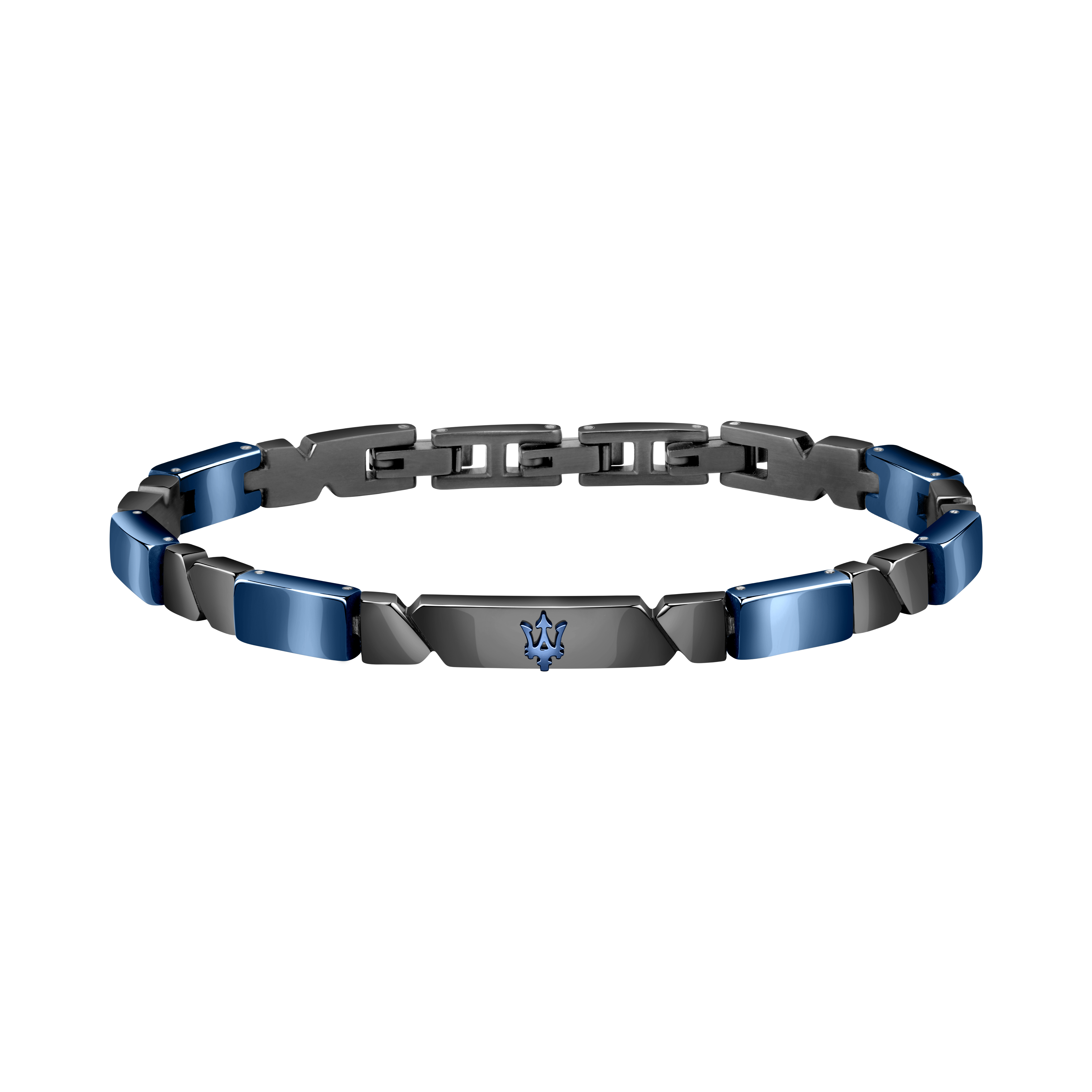 Maserati Armband Herren Schwarz/blau 22cm