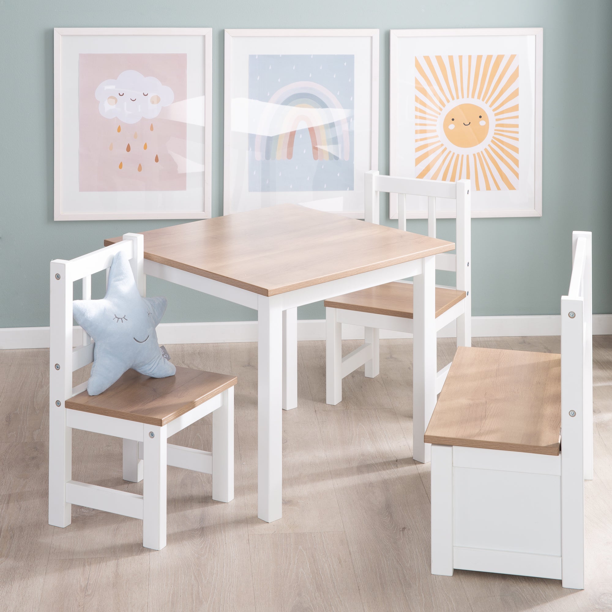 Roba 450040HWE Kindersitzgruppe weiß – Spielmöbel - Bild 2 Roba 450040HWE Kindersitzgruppe weiß – Spielmöbel - Produktbild 2