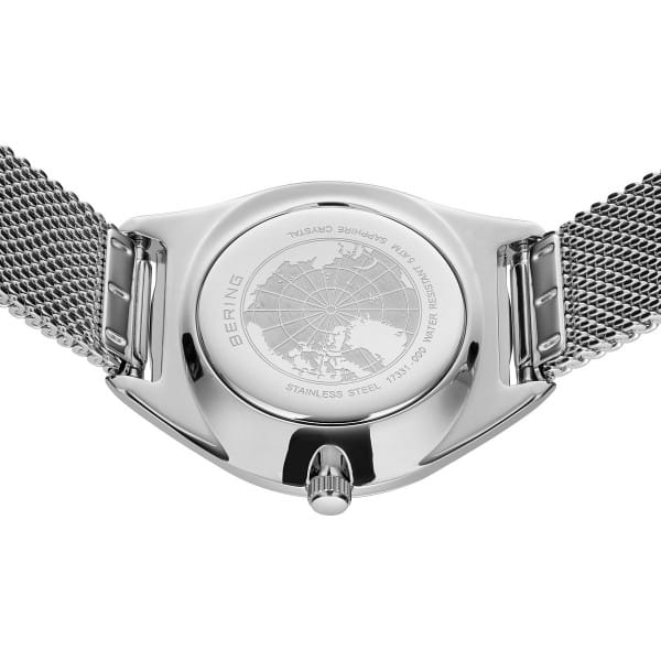 Bering 17331-000 Damenuhr, Milanaise/Solar, Silber Bering 17331-000 Damenuhr, Milanaise/Solar, Silber