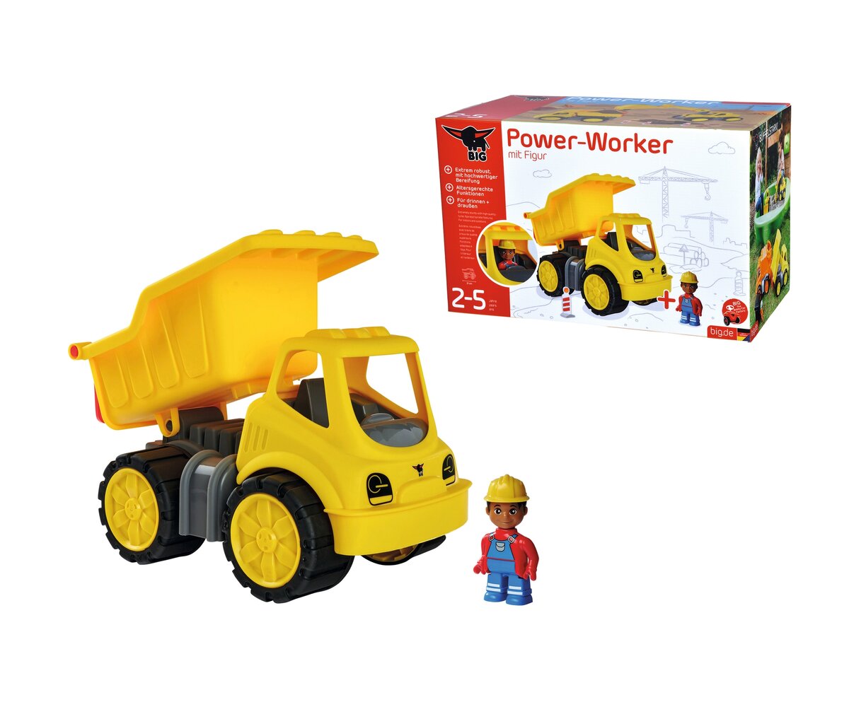 BIG Power Worker Midi Kipper (800054836) Spielzeug, Person, Maschine, Rad