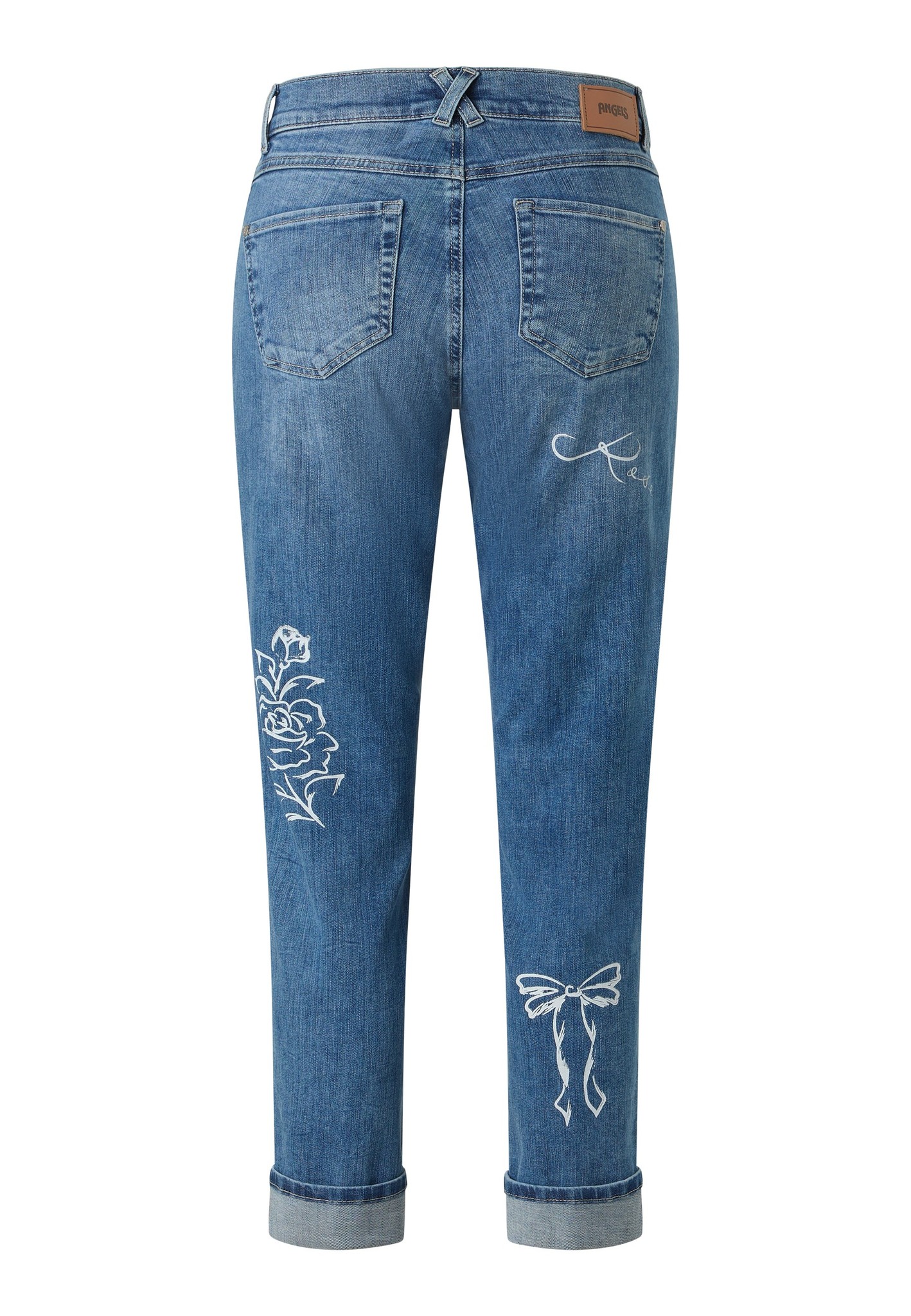 ANGELS 350810428 Damen Jeans Darleen Bea 7/8 Straight - Hellblau