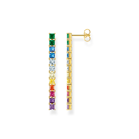 Thomas, Sabo, Ohrringe, Bunte, Steine, Gold, Zubehor, Ohrring, Schmuck, Edelstein, Diamant