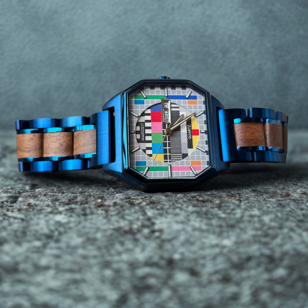 WAIDZEIT MO04 Armbanduhr Sendeschluss Blau