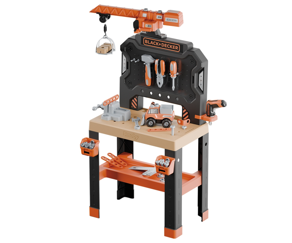 Smoby Smoby Black+Decker Werkbank mit Kran