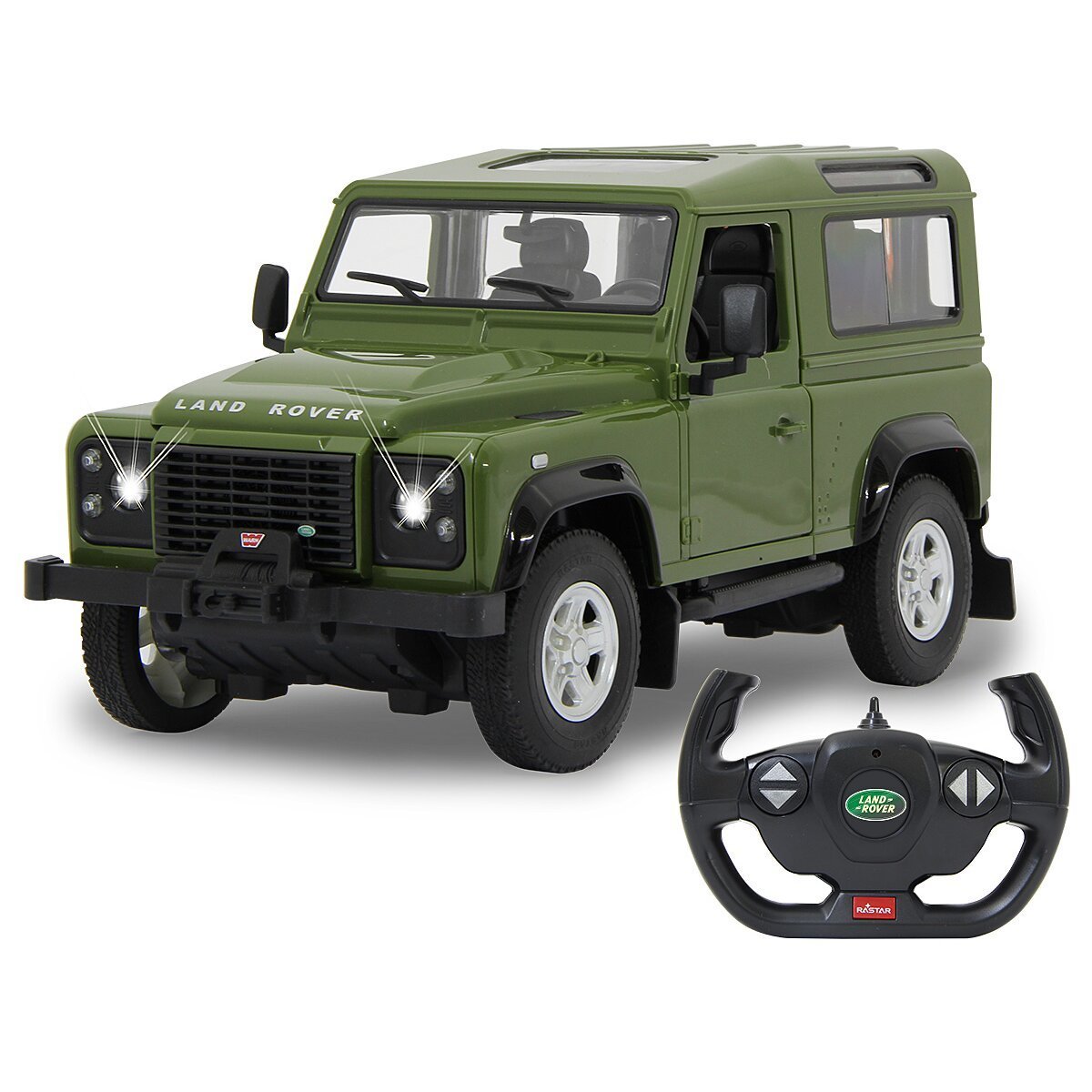 JAMARA Land Rover Defender 1:14 grün 2,4GHz Tür manuell ab 6 Jahren