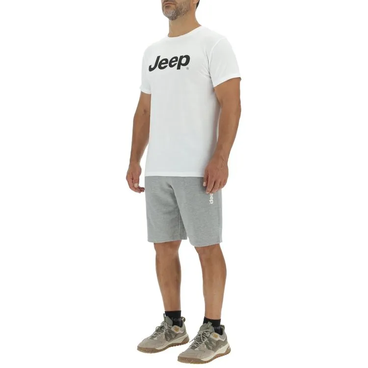 JEEP Herren T-Shirt O103218WH - Weiß mit großem Jeep-Logo GR. XXL JEEP Herren T-Shirt O103218WH - Weiß mit großem Jeep-Logo GR. XXL
