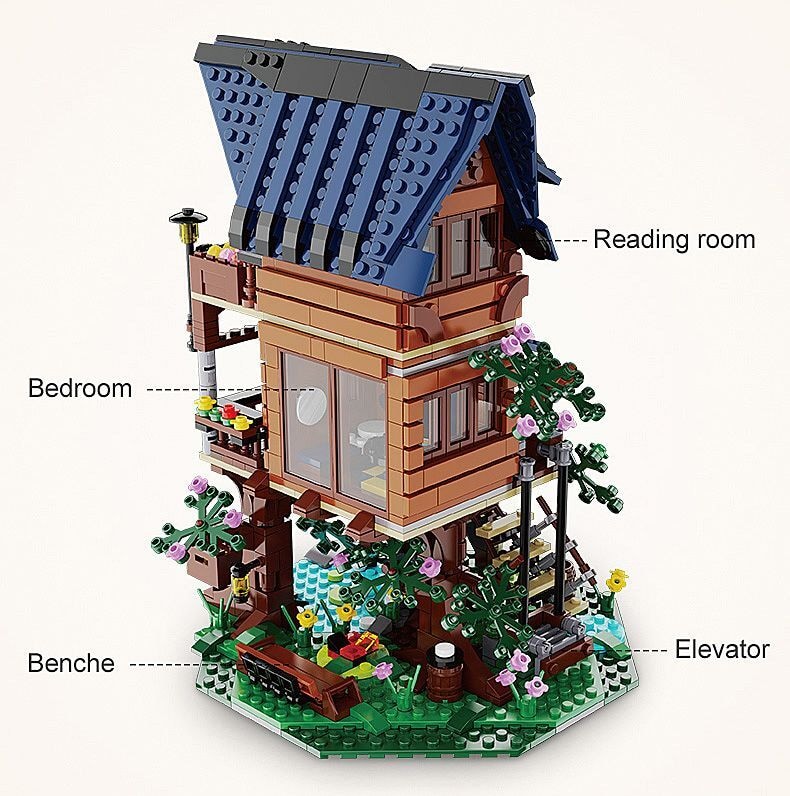Produktfoto - Jamara e.K. - CaDA Baumhaus 4 Jahreszeiten Bricks - Modell JAMARA 402866