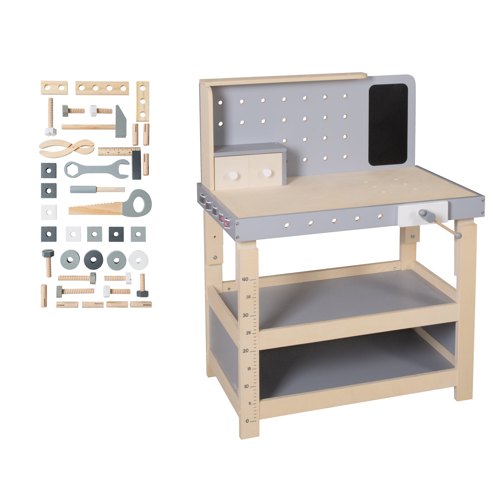 Roba 97211 Werkbank, höhenverstellbar natur lackiert – Rollenspiel - Bild 10 Roba 97211 Werkbank, höhenverstellbar natur lackiert – Rollenspiel - Produktbild 10