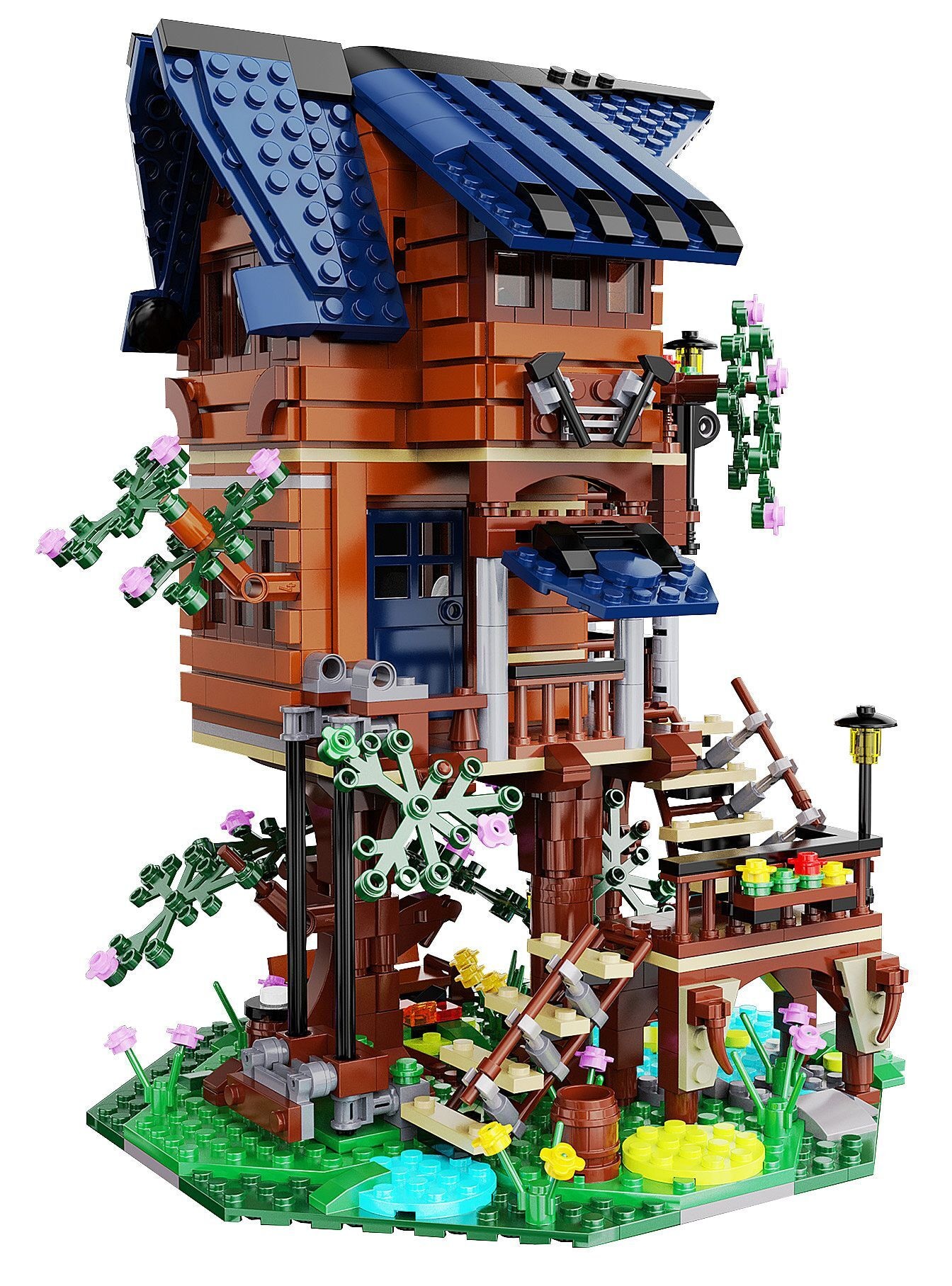 CaDA Baumhaus 4 Jahreszeiten Bricks - Jamara e.K. - JAMARA 402866 Produktfoto - Jamara e.K. - CaDA Baumhaus 4 Jahreszeiten Bricks - Modell JAMARA 402866