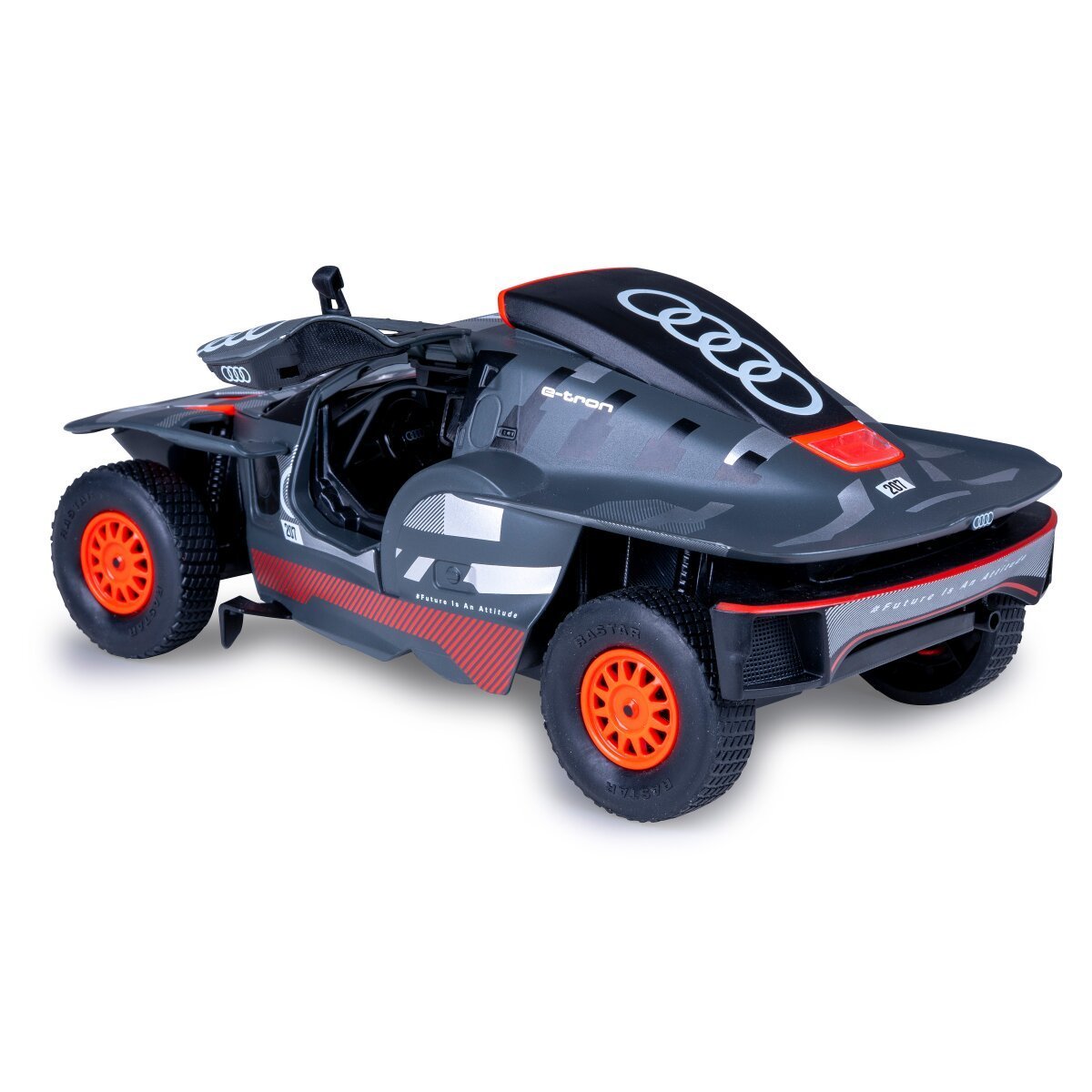 JAMARA AUDI RS Q e-tron Diecast 1:24 grau Tür manuell ab 14 Jahren