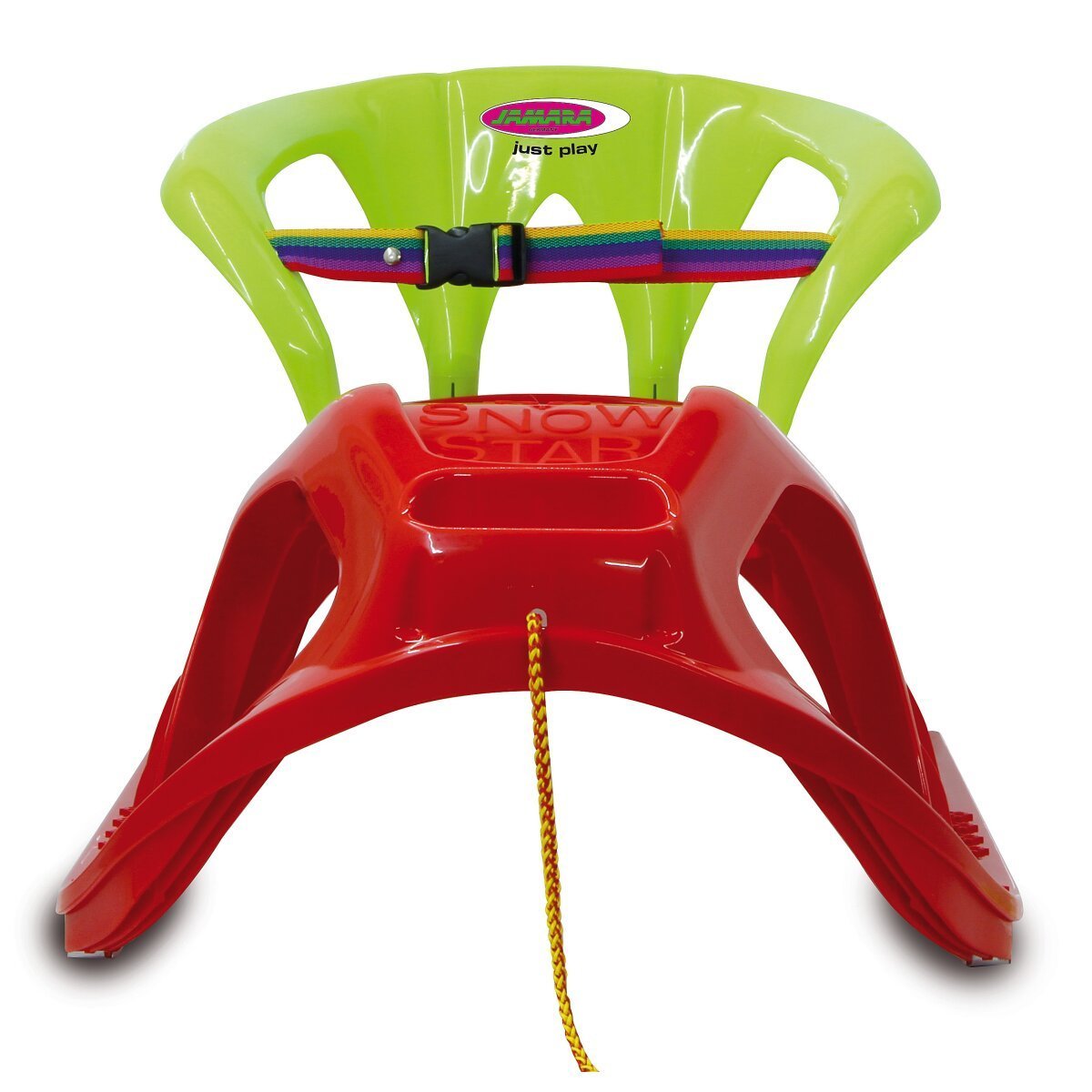 JAMARA Snow Play Schlitten Snow-Star 90cm rot mit Lehne ab 3 Jahren