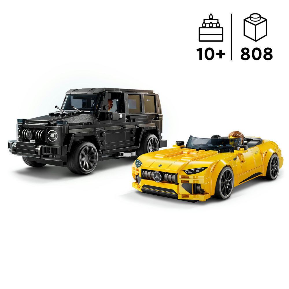LEGO® Speed Champions Mercedes-AMG G 63 & Mercedes-AMG SL 63 76924 Sprach, Rad, Leichtmetallrad, Auto, Reifen