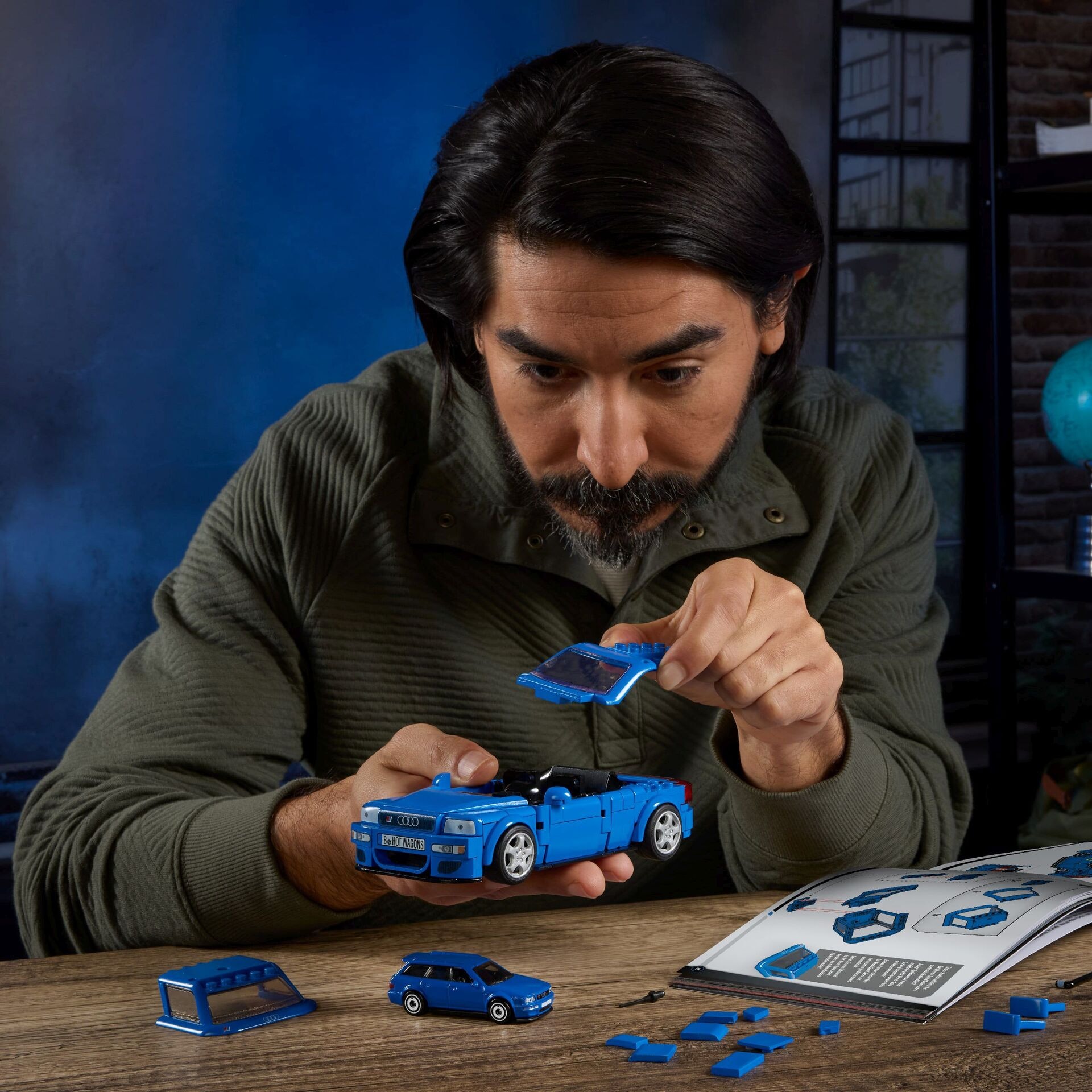 Produktfoto - Mattel - Hot Wheels Building SPEED SERIES AUDI - Modell MATTEL JGR28