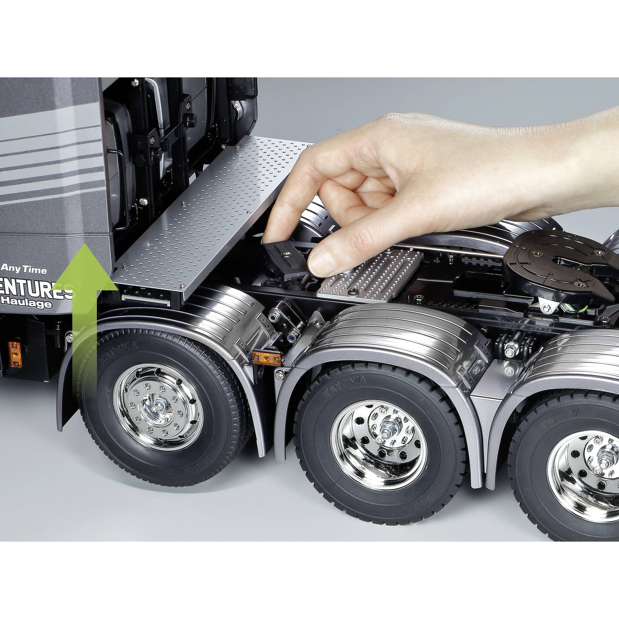 Tamiya 1:14 RC SCANIA 770S 8x4/4 300056371 Maschine, Sprach, Rad, Leichtmetallfelge, Reifen