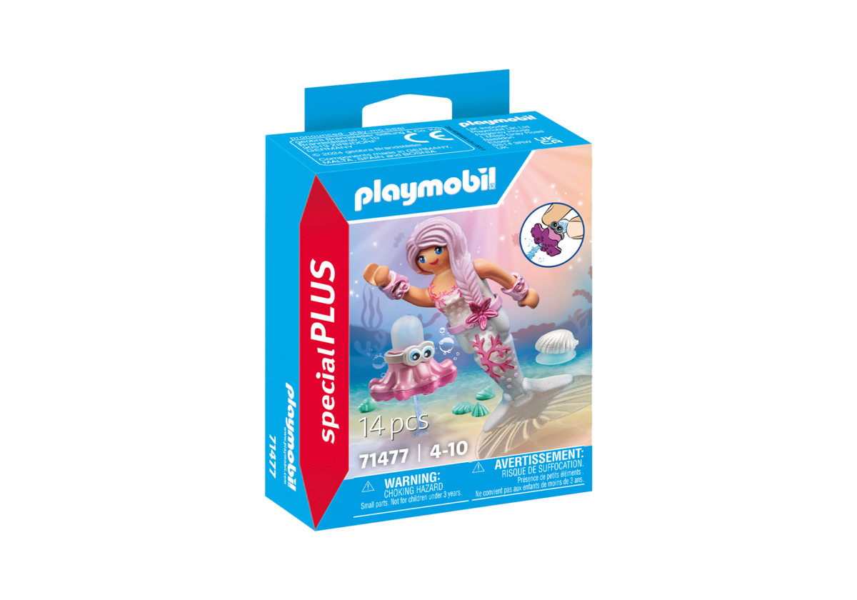 PLAYMOBIL 71477 Meerjungfrau mit Spritzkrake PLAYMOBIL, 71477, Meerjungfrau, mit, Spritzkrake, Person