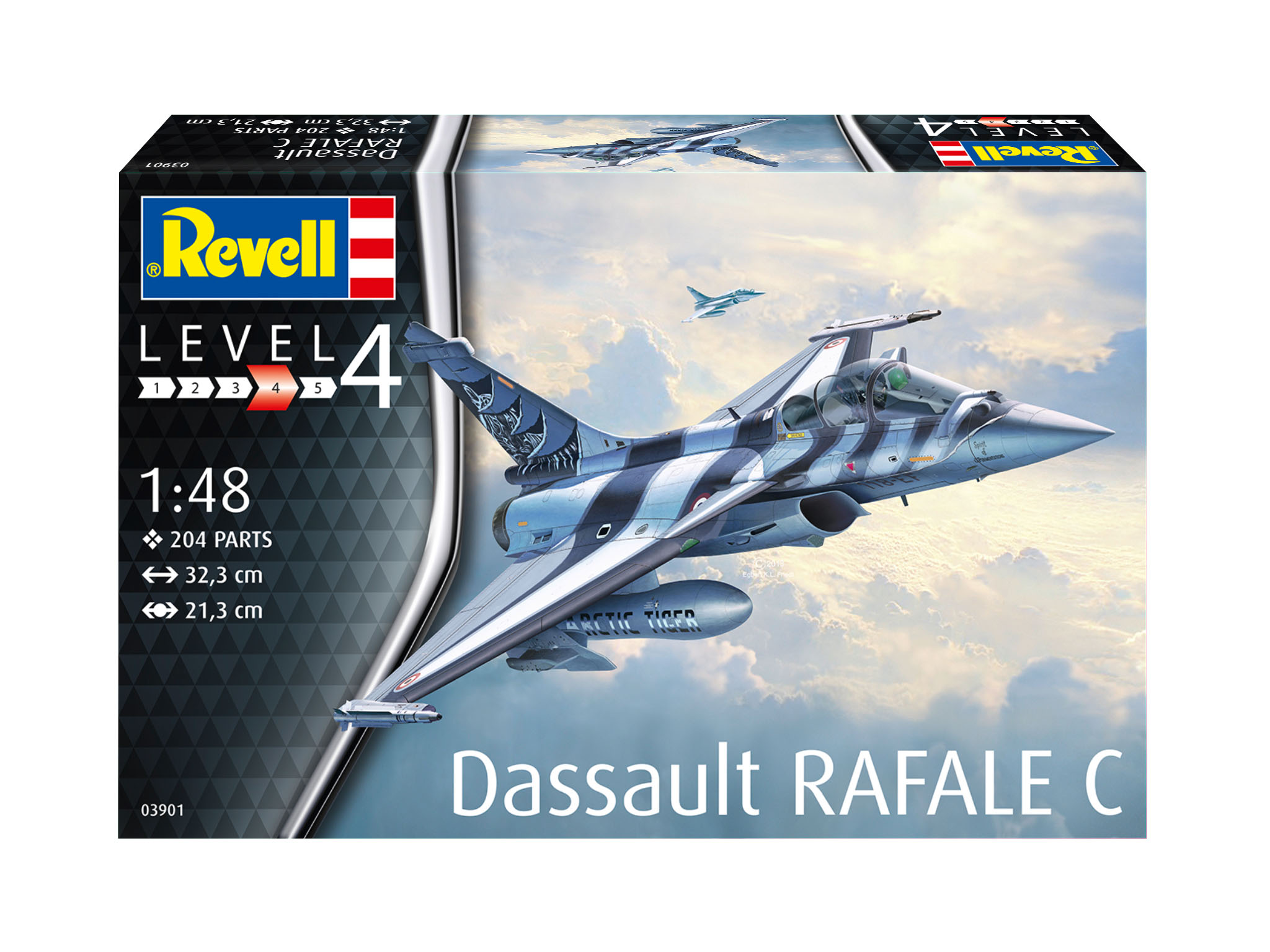 Revell 03901 Dassault Aviation Rafale C Modellbausatz Flugzeug, Jet, Kampfflugzeug, Bomber