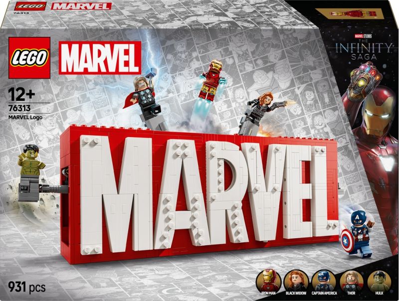 LEGO® MARVEL Super Heroes™ 76313 MARVEL Logo & Minifiguren LEGO® MARVEL Super Heroes™ 76313 MARVEL Logo & Minifiguren