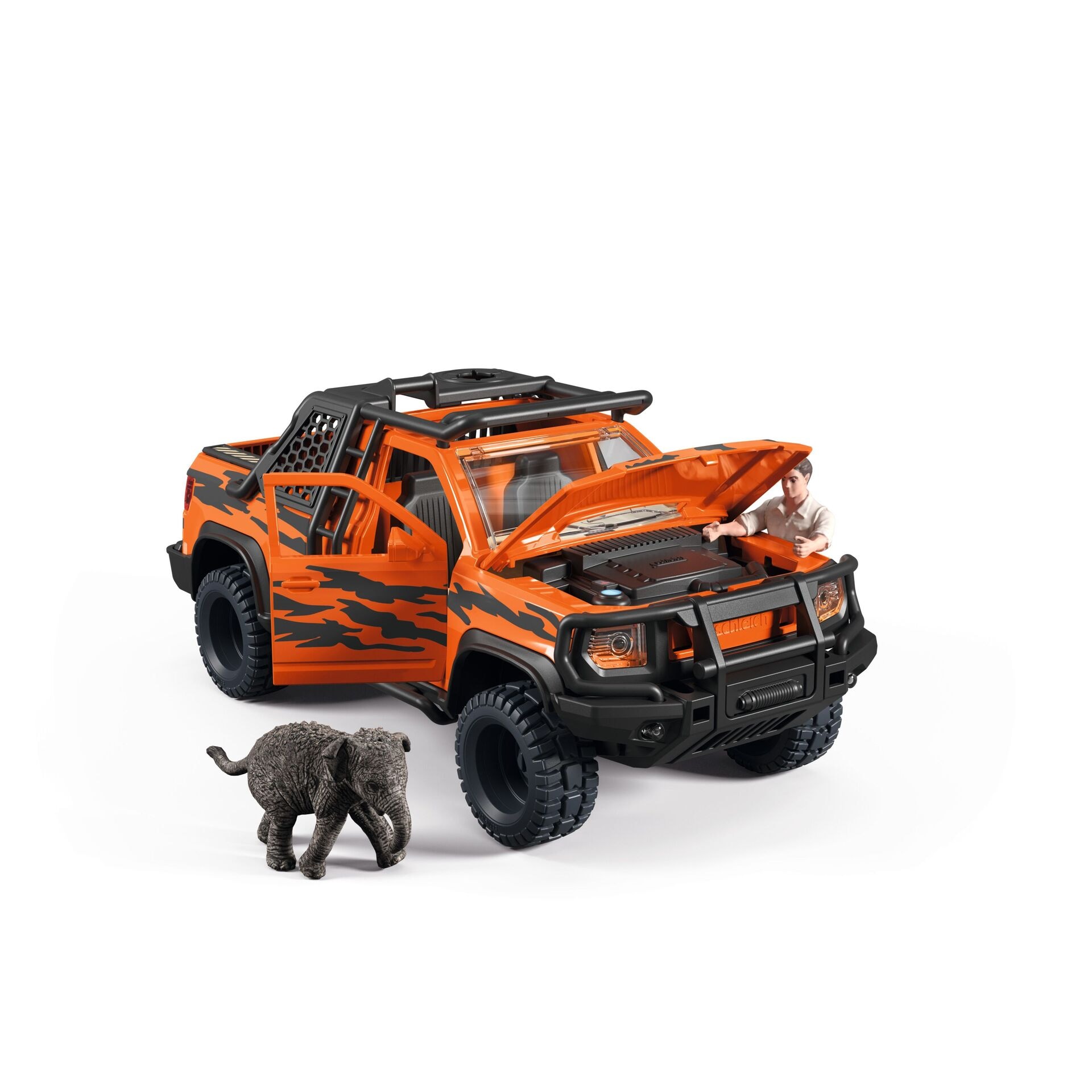Fahrzeug - Schleich - Abenteuerfahrzeug im Dschungel - Modell SCHLEICH 42720 Produktbild fuer Online-Shop