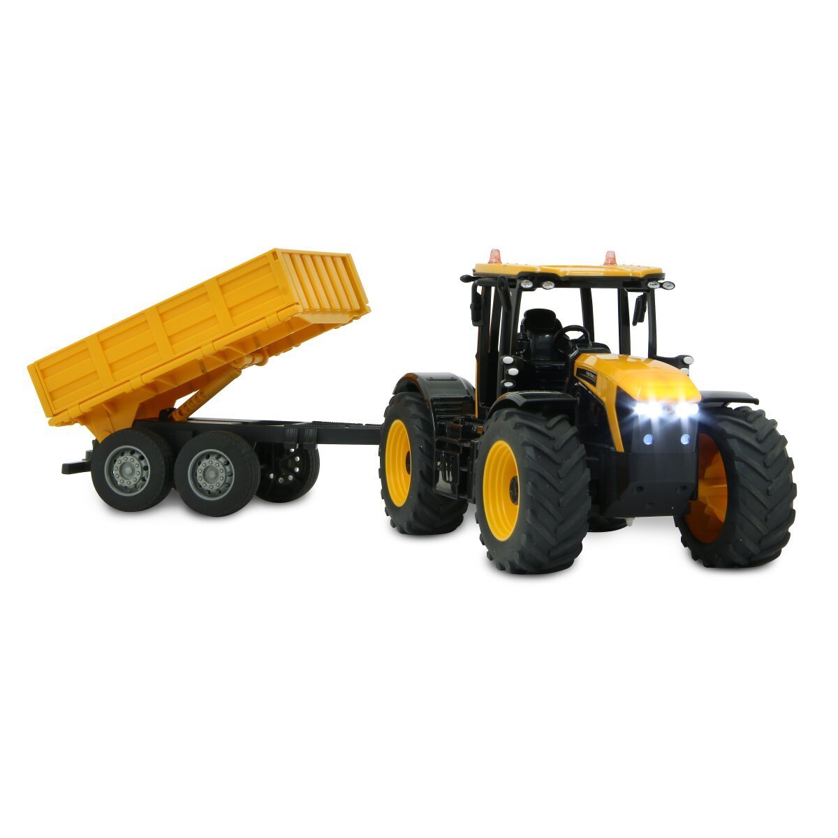 JAMARA JCB Fastrac Traktor mit Kippanhänger 1:24 2,4GHz ab 6 Jahren JAMARA JCB Fastrac Traktor mit Kippanhänger 1:24 2,4GHz ab 6 Jahren
