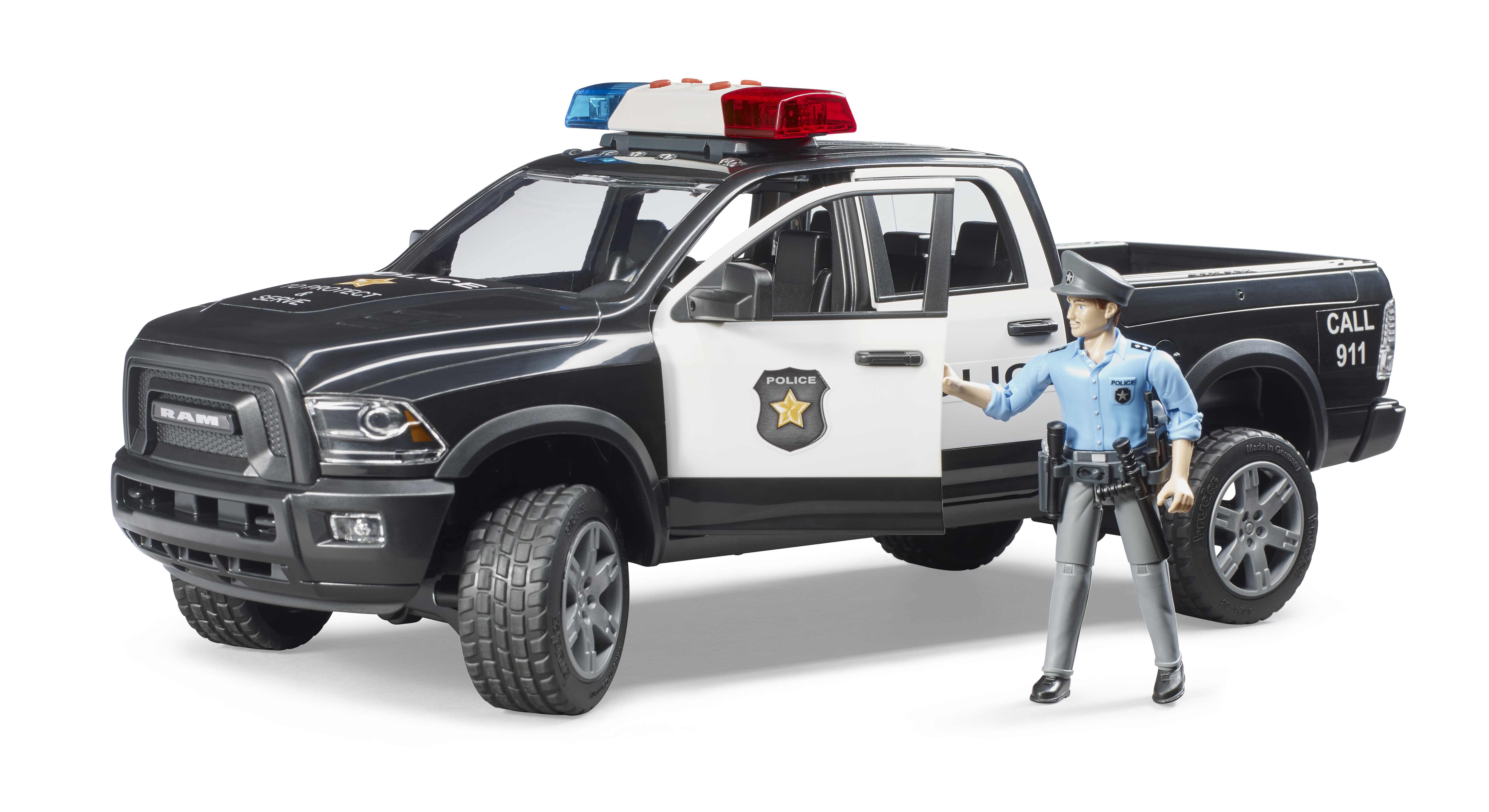 BRUDER 02505 - RAM 2500 Polizei Pickup mit Polizist - Bild 3 BRUDER 02505 - RAM 2500 Polizei Pickup mit Polizist - Bild 3