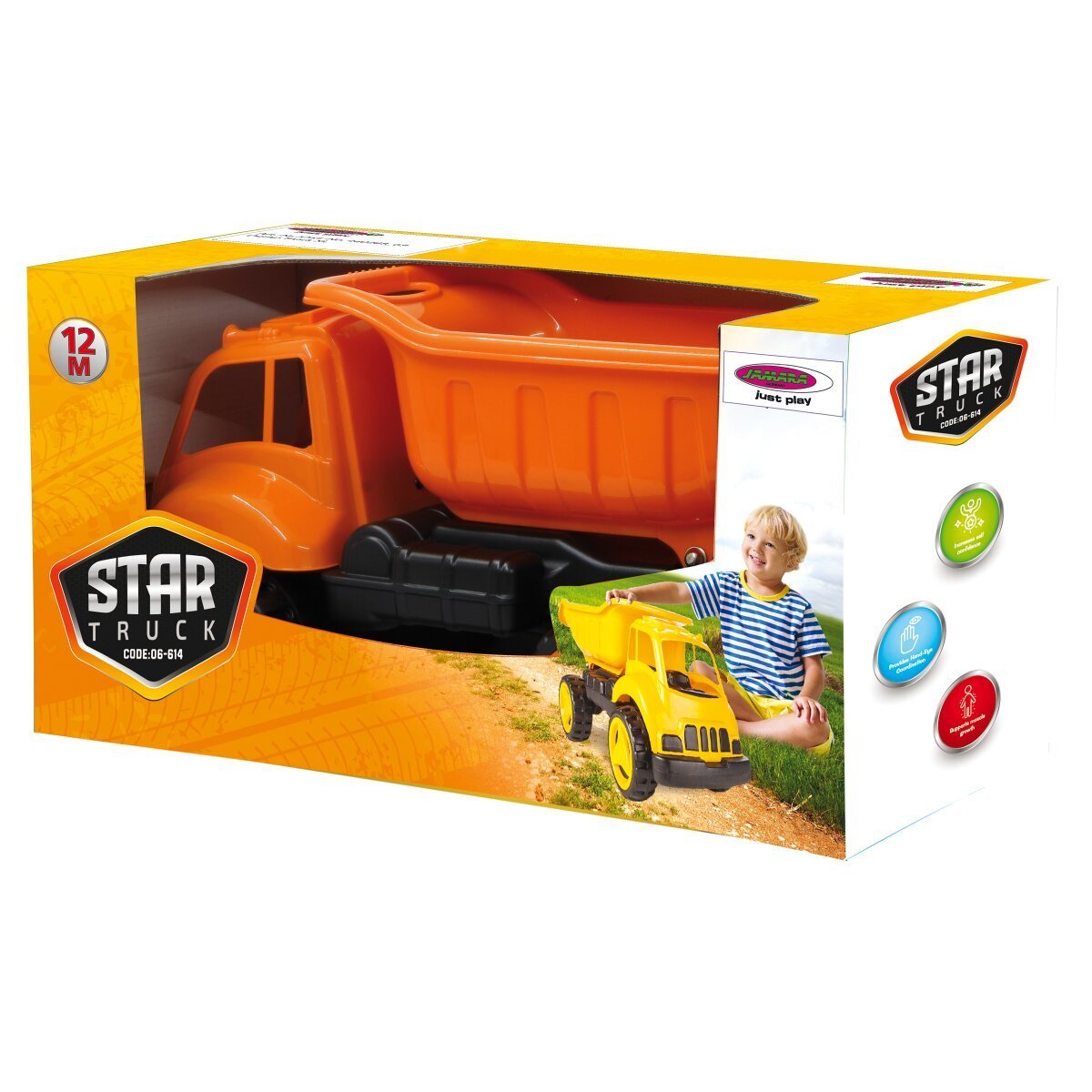 JAMARA Sandkastenauto Dump Truck XL orange ab 12 Monaten JAMARA Sandkastenauto Dump Truck XL orange ab 12 Monaten