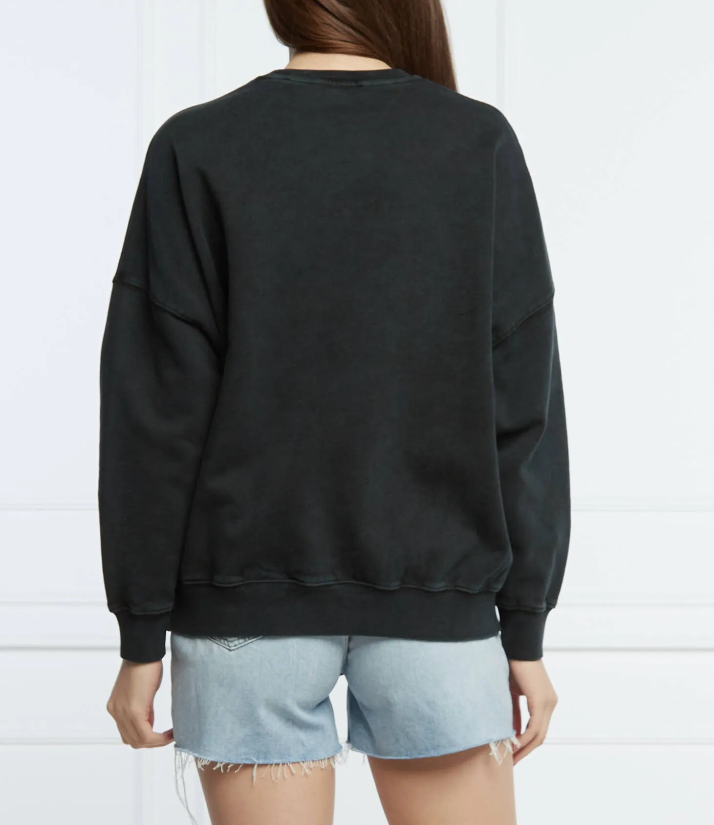 Desigual Damen Sweatshirt „Mickey Patch Flower“ - Schwarz 22SWSK28 GR. L