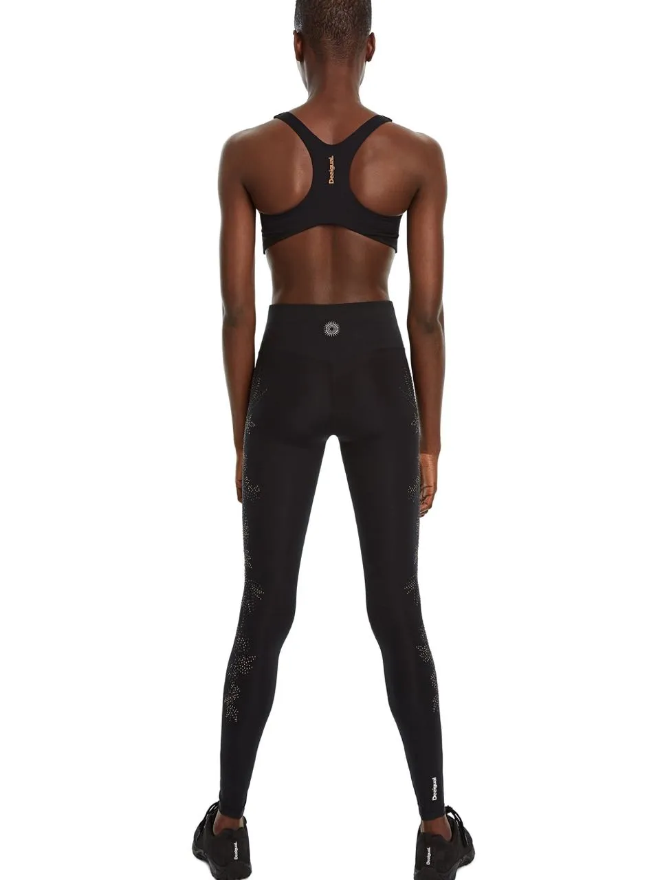 Desigual Damen Sport Legging „Studs Ethnic“ - Schwarz 19WONK09 GR. XL Desigual Damen Sport Legging „Studs Ethnic“ - Schwarz 19WONK09 GR. XL