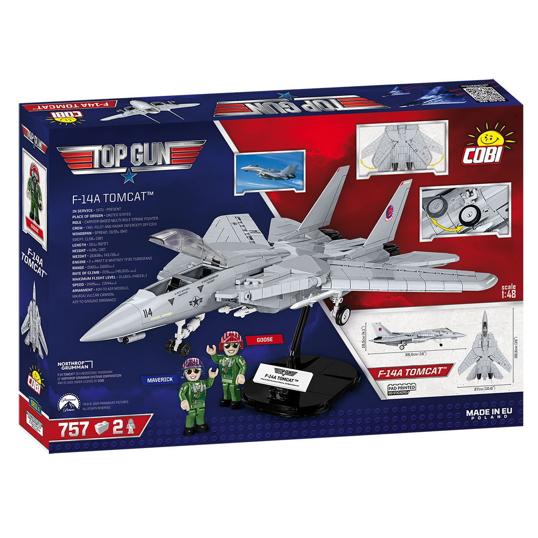 COBI 5811A - F14 TOMCAT - TOP GUN SCALE 1:48 - Bild 2