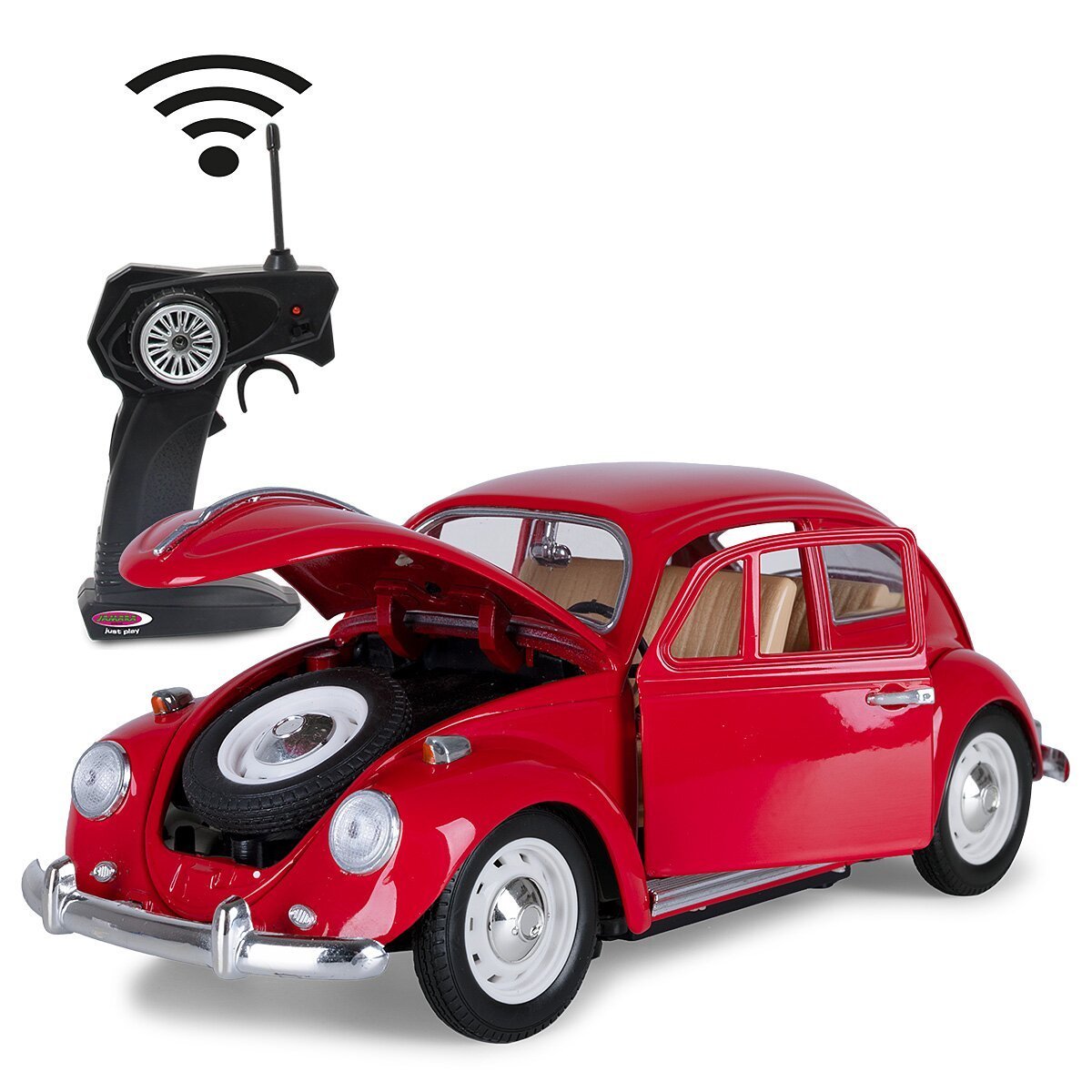 JAMARA VW Käfer RC Diecast 1:18 rot 27MHz ab 6 Jahren