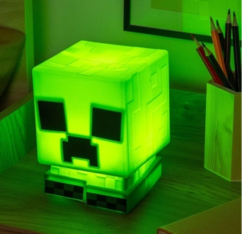 Minecraft™ Creeper SquishyGlo Silicone Light Rechargeable Minecraft™ Creeper SquishyGlo Silicone Light Rechargeable