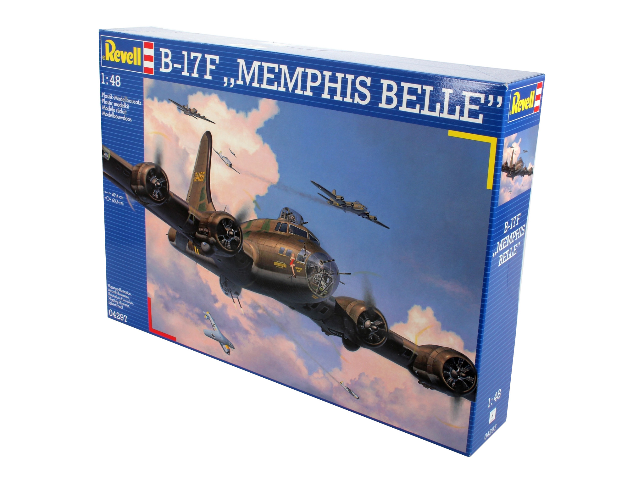 Revell 04297 B-17F "Memphis Belle" Modellbausatz Flugzeug, Fahrzeug, Kampfflugzeug, Bomber