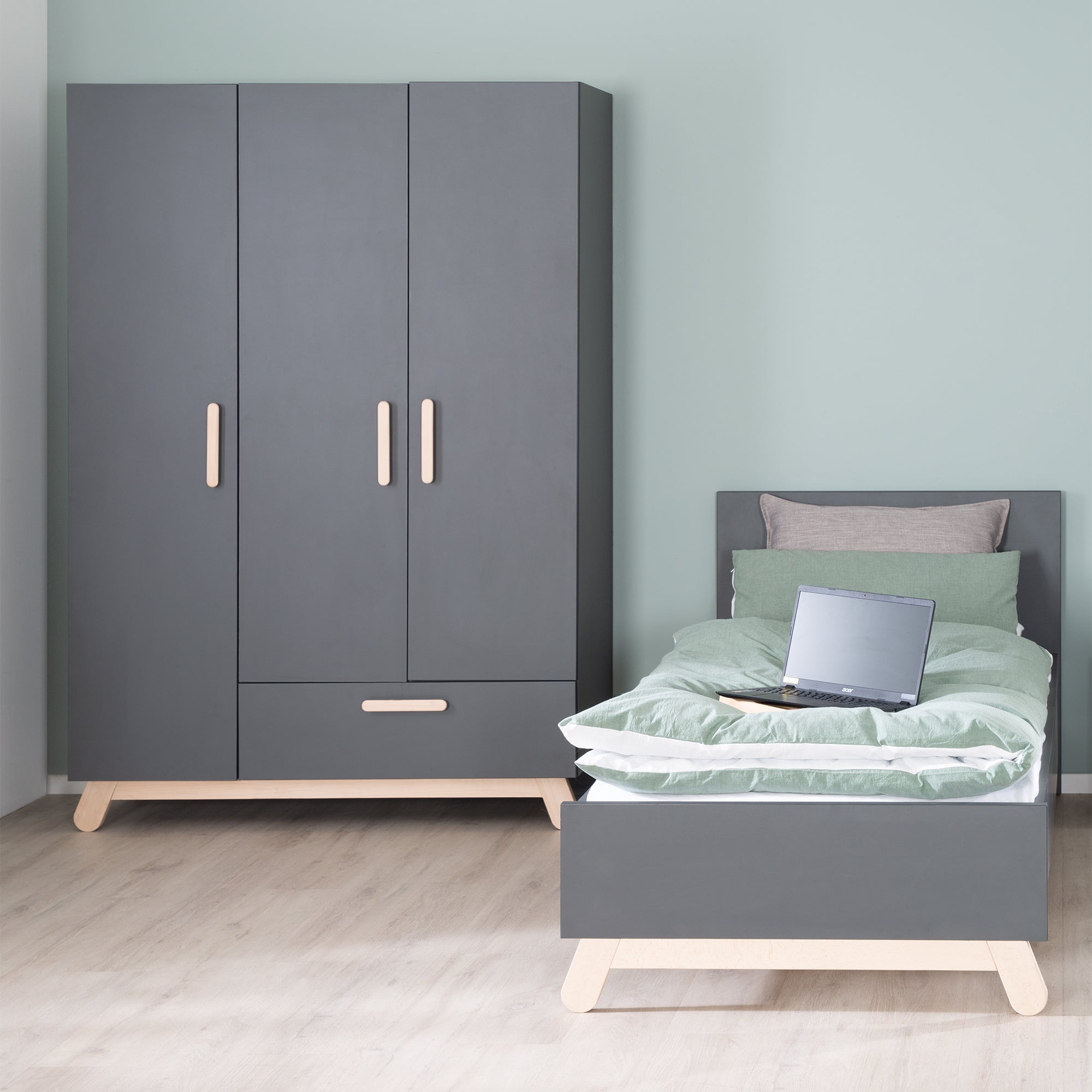 Roba 1954834 Jugendbett, 90x200 cm Jara anthrazit - Bild 6 Roba 1954834 Jugendbett, 90x200 cm Jara anthrazit - Produktbild 6