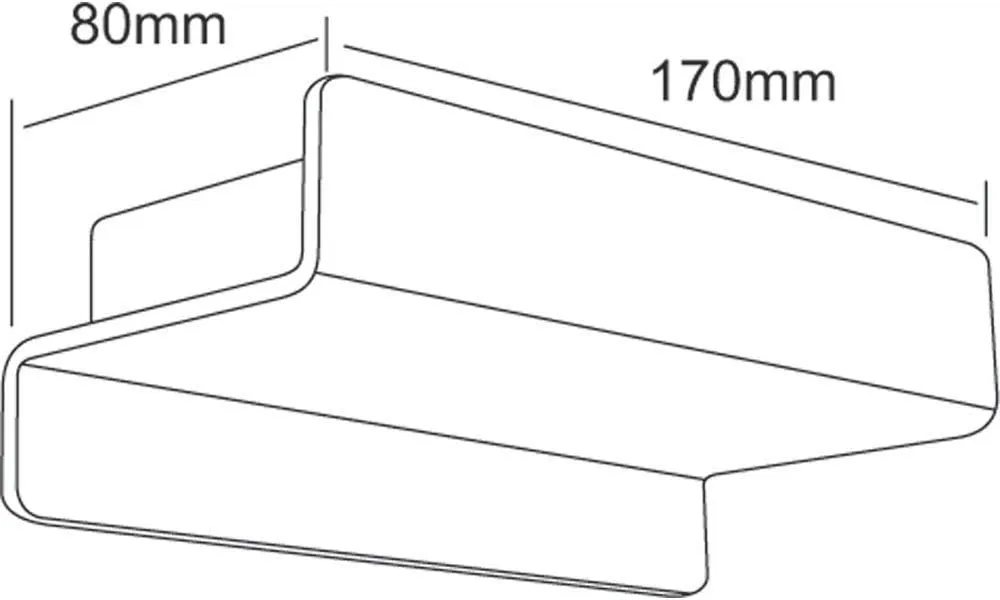 Deko-Light Wandaufbauleuchte Jessy 341085 – LED Innenleuchte 5 W, 3000 K, Silber