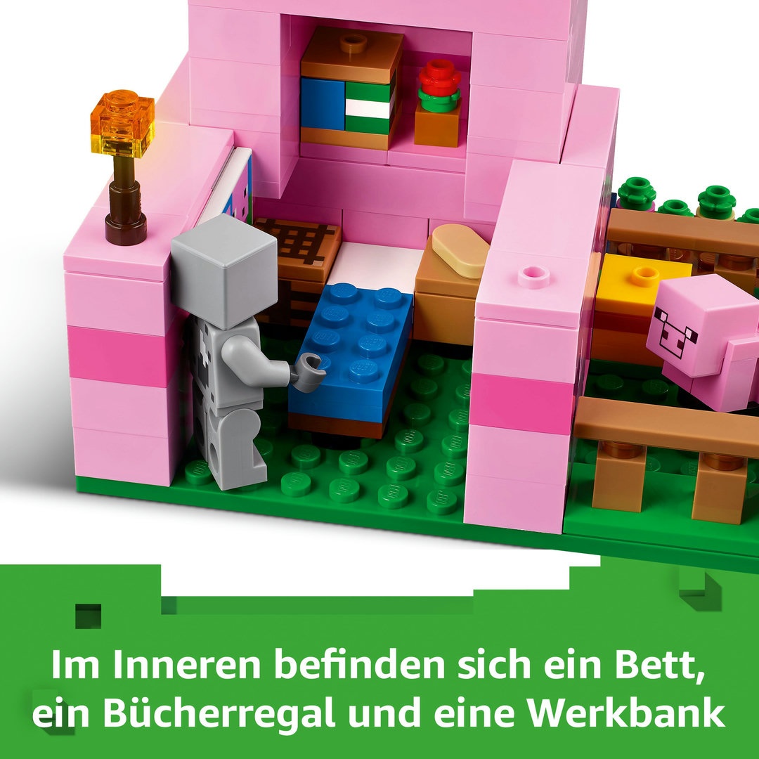 LEGO® Minecraft™ 21268 Das Babyschwein-Haus Spielzeug, Band