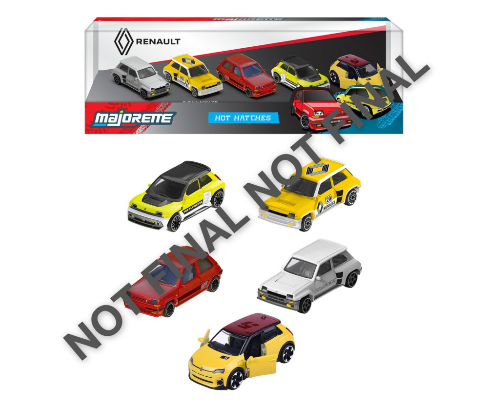 Majorette Renault 5 Pieces Giftpack Majorette Renault 5 Pieces Giftpack