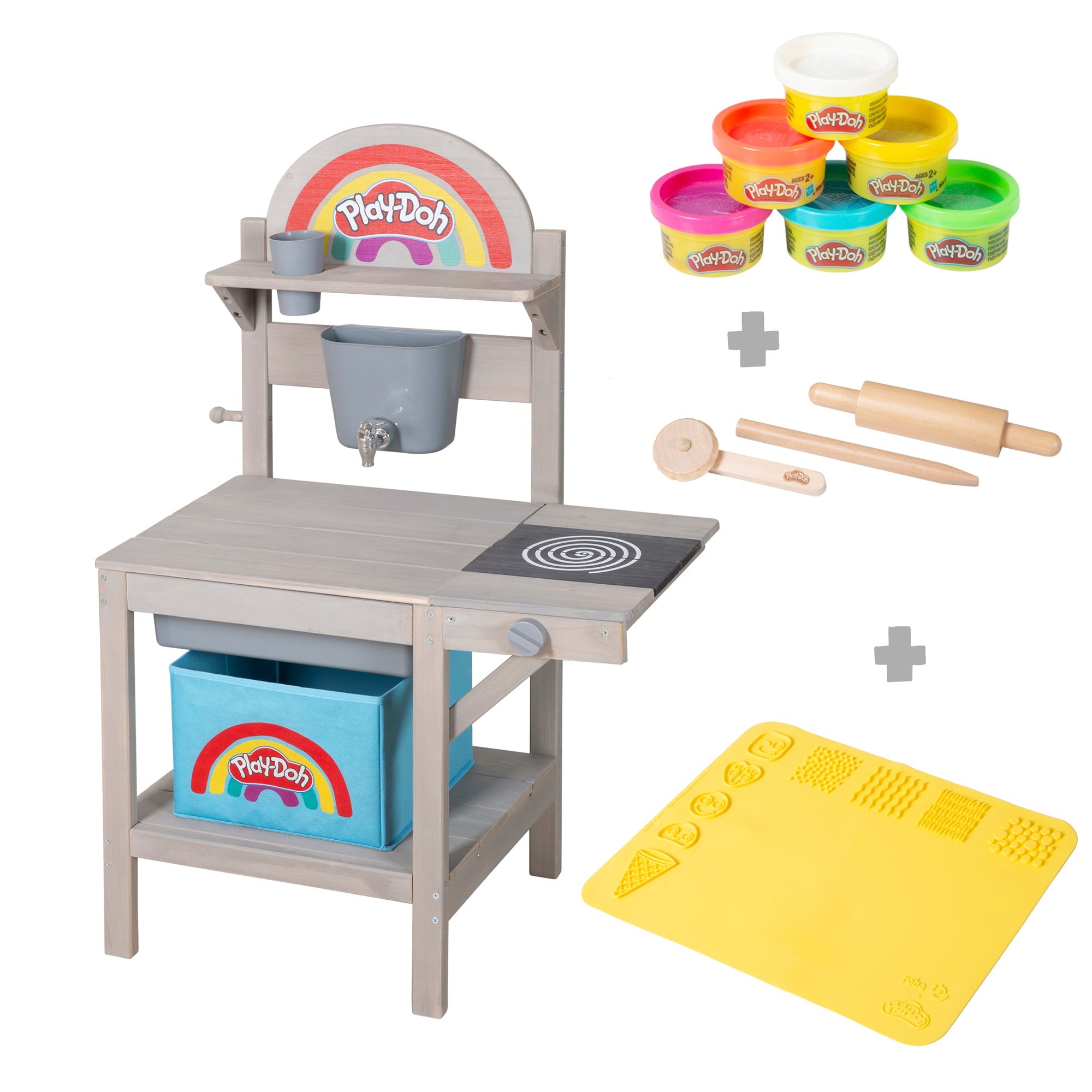 Roba 457047PD1ZU Matschküche roba x Play-Doh grau – Outdoor FSC - grau - Outdoor FSC - Produktbild 1