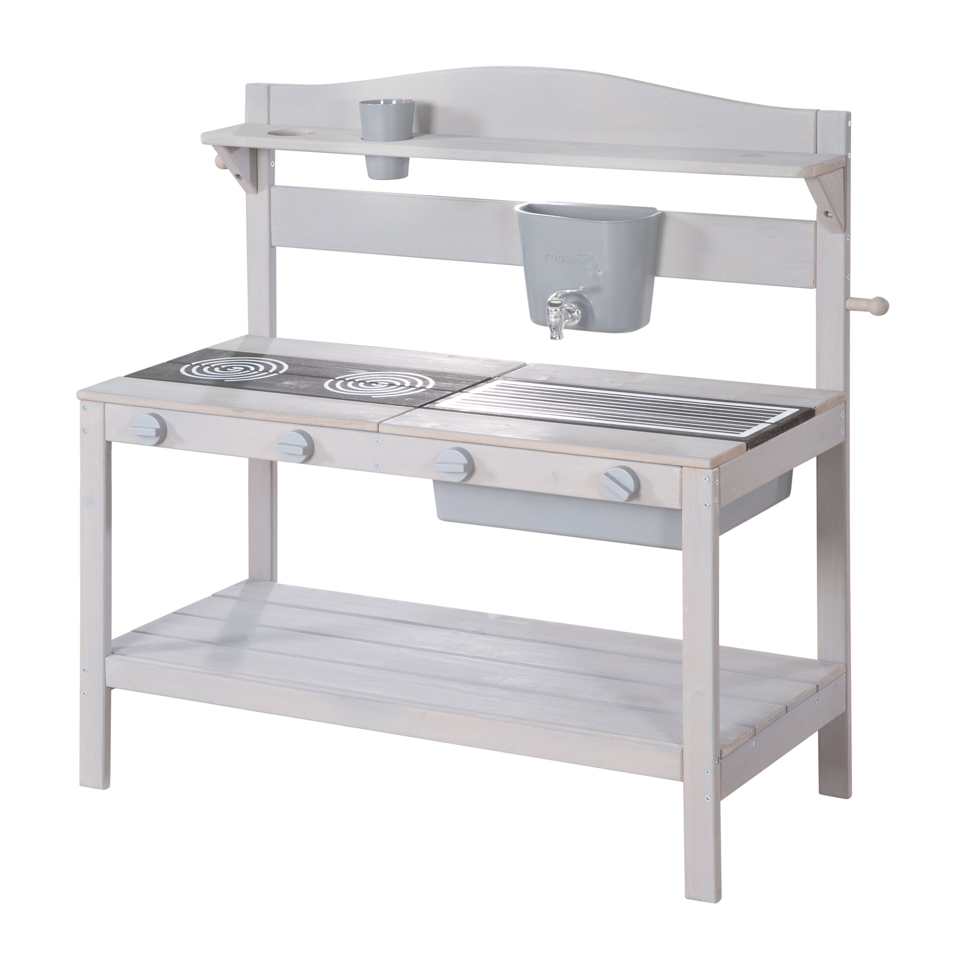 Roba 457003GAZU Outdoor Spielküche grau – Outdoor FSC - Bild 1 Roba 457003GAZU Outdoor Spielküche grau – Outdoor FSC - grau - Outdoor FSC - Produktbild 1
