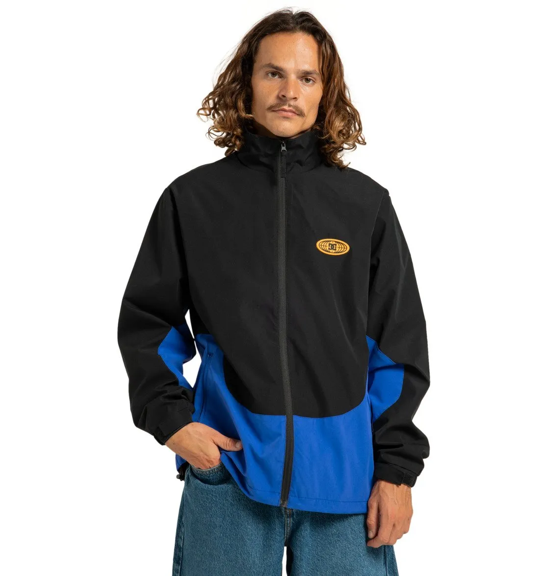 DC, All, Terrain, Wasserdichte, Windjacke, für, Männer, Windjacke, für, Männer, mit, Kapuze, Reißverschluss, und, Materialdetails, sichtbar