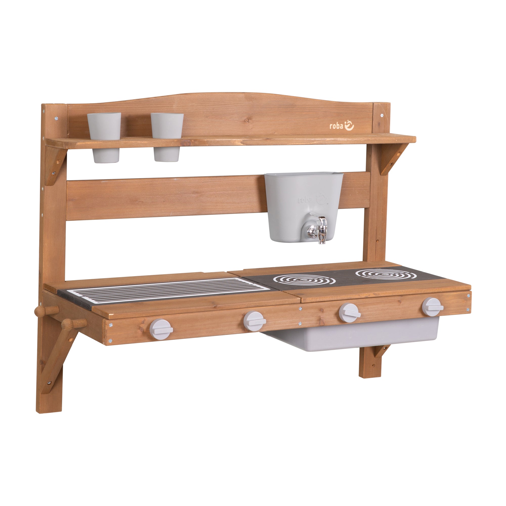 Roba 457002TE Spiel- Matschküche zum Hängen teakholz farben – Outdoor FSC - Bild 1 Roba 457002TE Spiel- Matschküche zum Hängen teakholz farben – Outdoor FSC - teakholz farben - Outdoor FSC - Produktbild 1