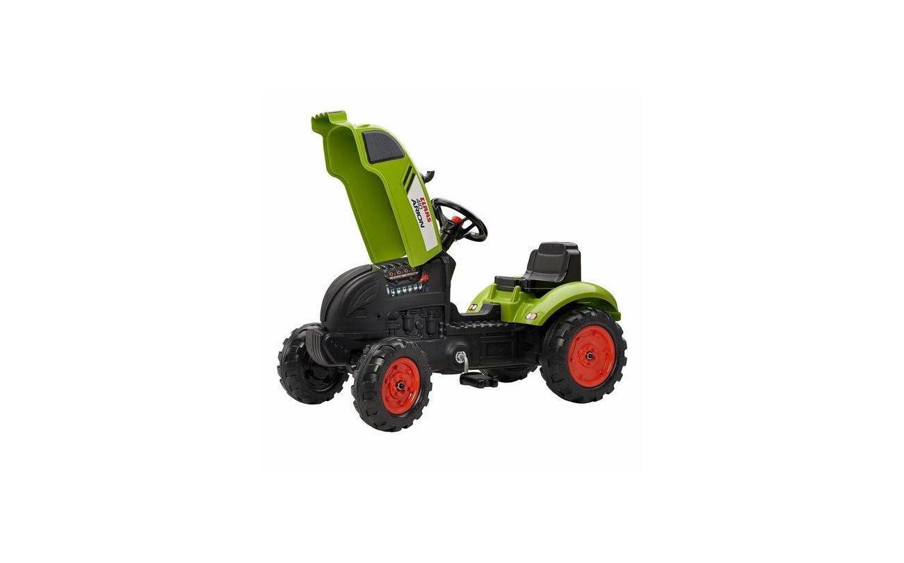 FALK Tret-Traktor Claas mit Hänger Gras, Pflanze, Rasen, Rad, Rasenmäher