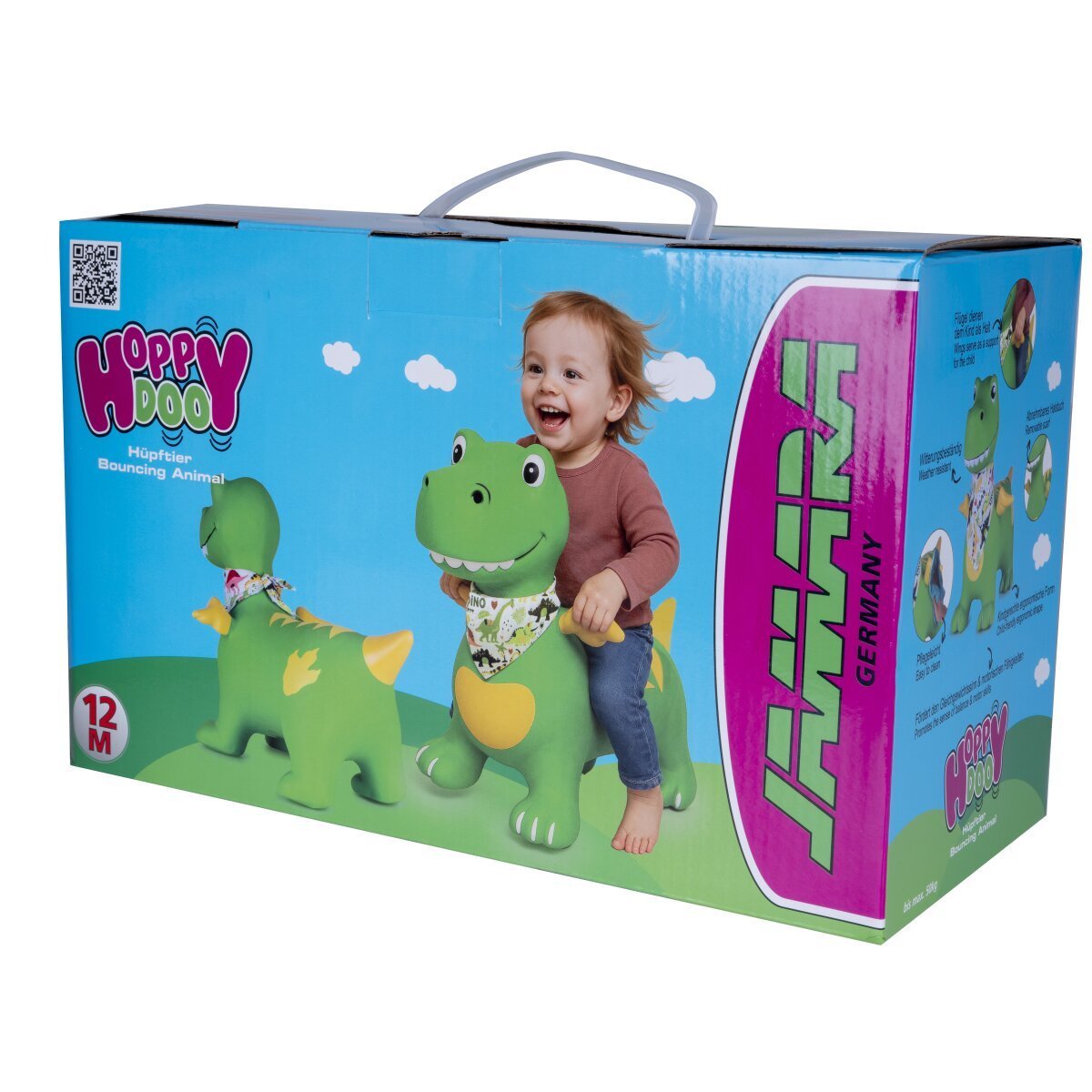 JAMARA Hüpftier Dino mit Flügel HoppyDoo grün mit Pumpe ab 12 Monaten JAMARA Hüpftier Dino mit Flügel HoppyDoo grün mit Pumpe ab 12 Monaten